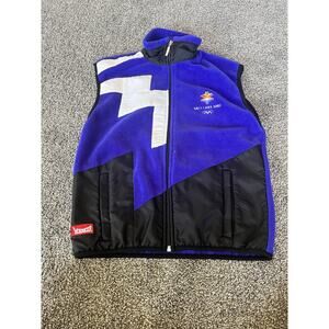 Vintage 2002 Salt Lake City Winter Olympics Vest Adult XXS MARKER Y2K Olympic F8